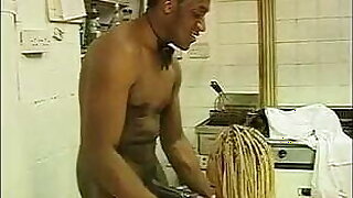 Vintage British Interracial with Donna Marie taking Omar!